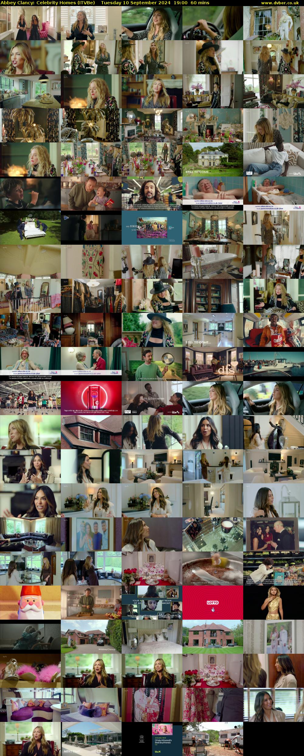 Abbey Clancy: Celebrity Homes (ITVBe) Tuesday 10 September 2024 19:00 - 20:00