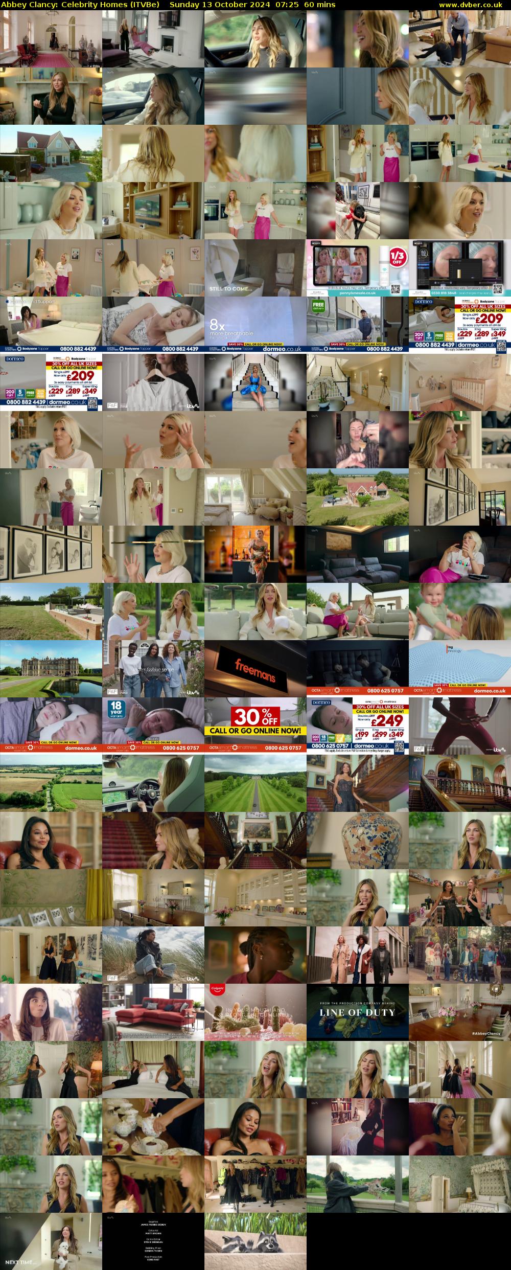 Abbey Clancy: Celebrity Homes (ITVBe) Sunday 13 October 2024 07:25 - 08:25