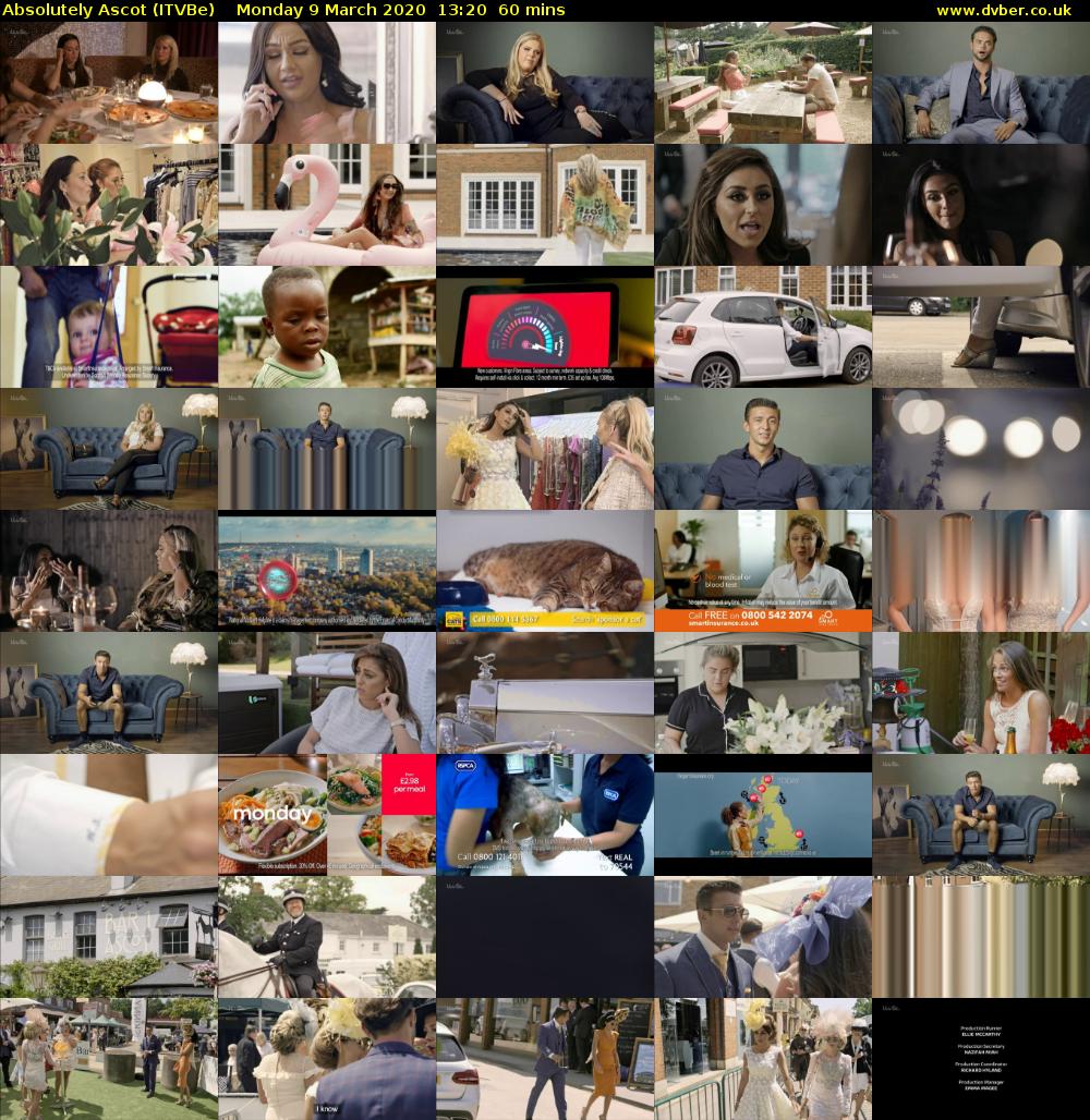 Absolutely Ascot (ITVBe) Monday 9 March 2020 13:20 - 14:20
