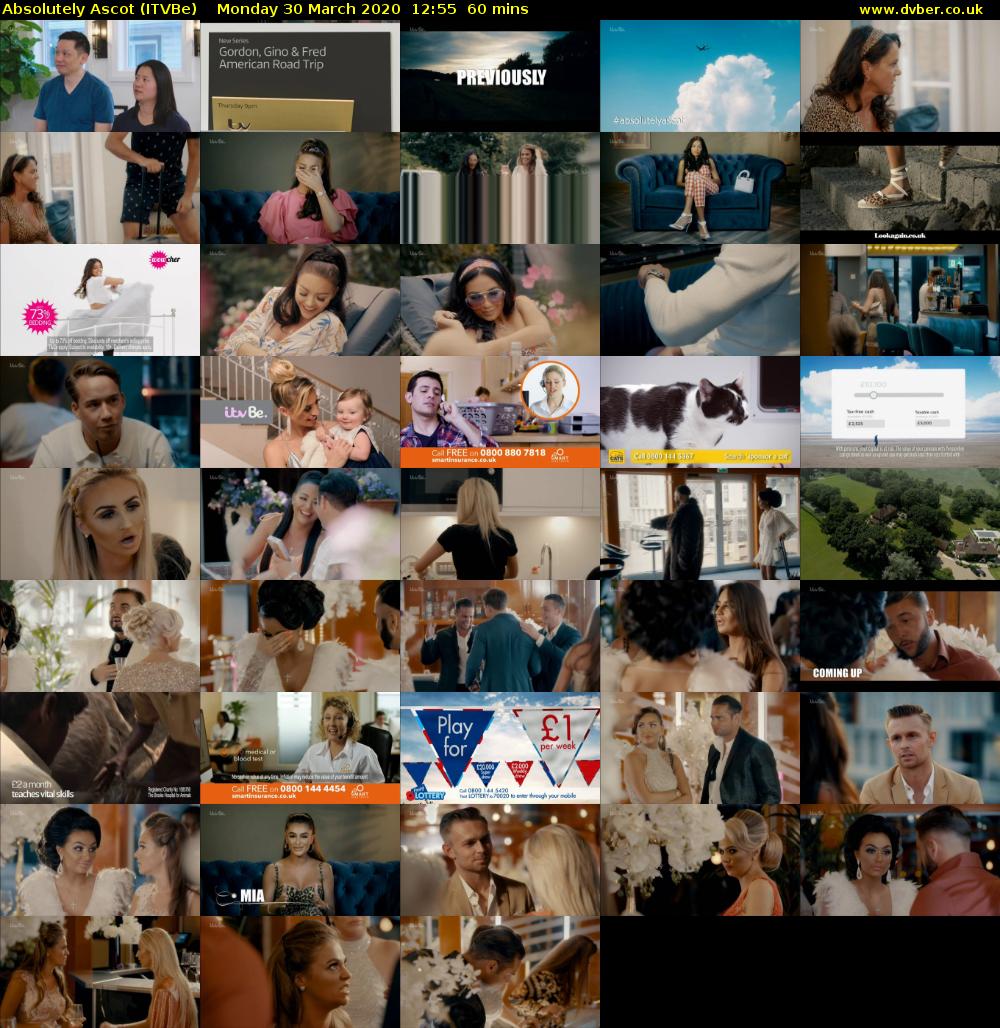 Absolutely Ascot (ITVBe) Monday 30 March 2020 12:55 - 13:55