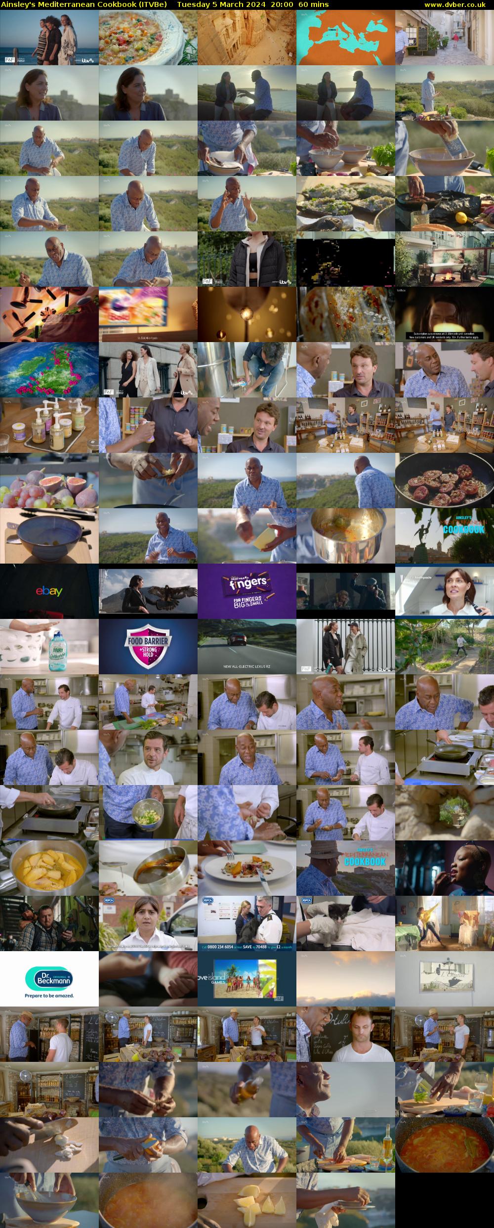 Ainsley's Mediterranean Cookbook (ITVBe) Tuesday 5 March 2024 20:00 - 21:00