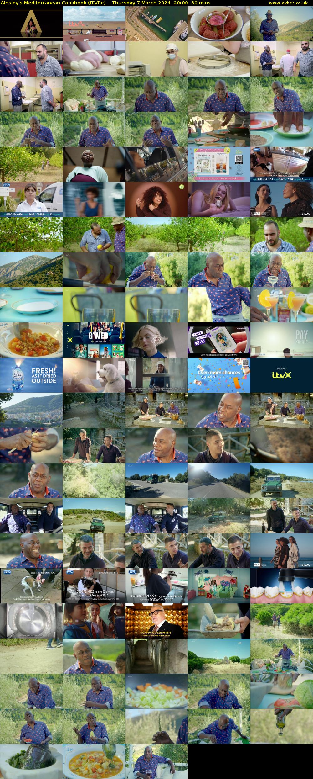 Ainsley's Mediterranean Cookbook (ITVBe) Thursday 7 March 2024 20:00 - 21:00