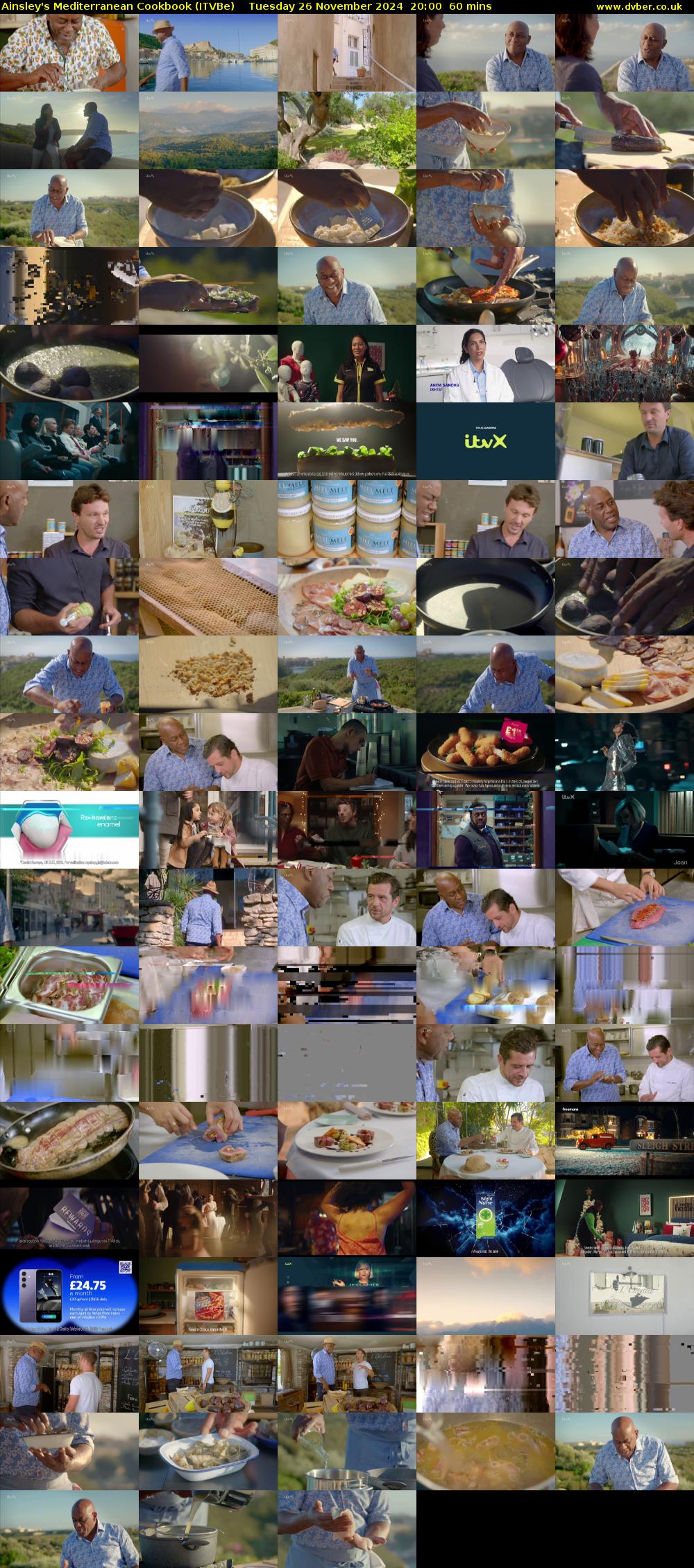 Ainsley's Mediterranean Cookbook (ITVBe) Tuesday 26 November 2024 20:00 - 21:00