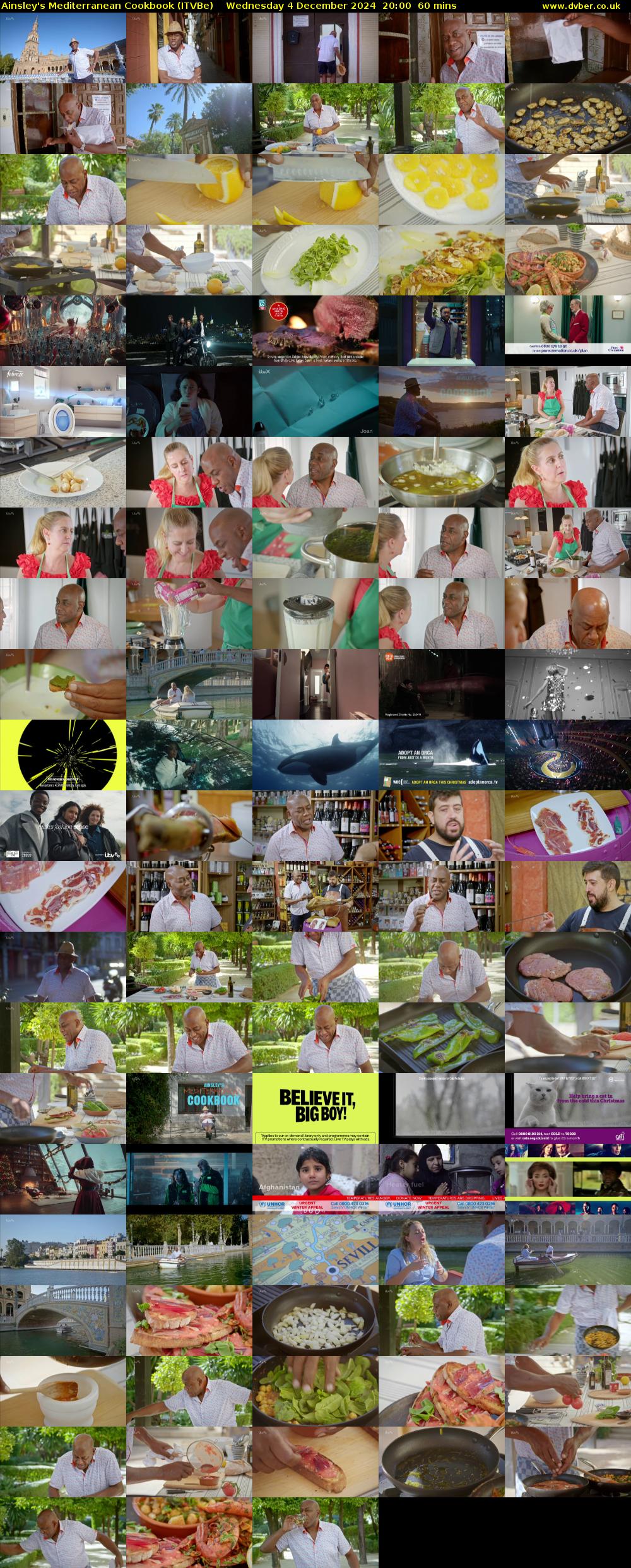 Ainsley's Mediterranean Cookbook (ITVBe) Wednesday 4 December 2024 20:00 - 21:00