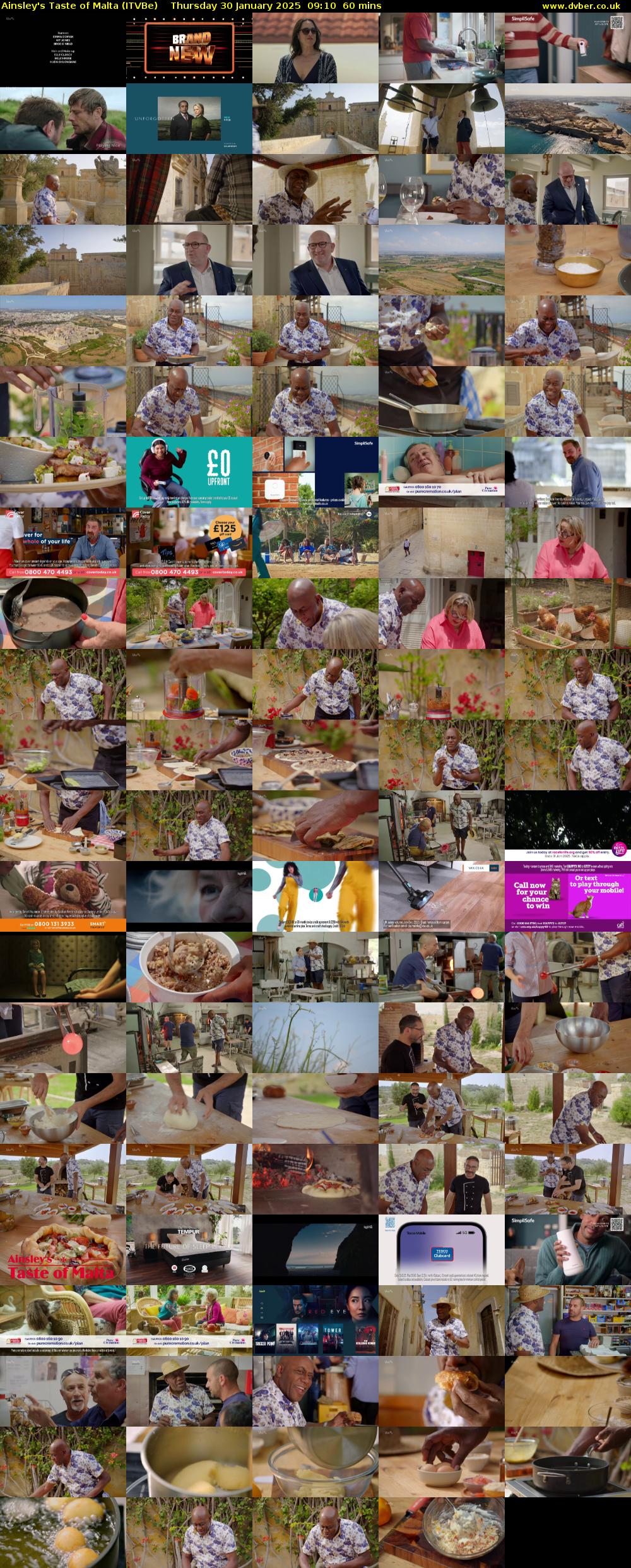 Ainsley's Taste of Malta (ITVBe) Thursday 30 January 2025 09:10 - 10:10
