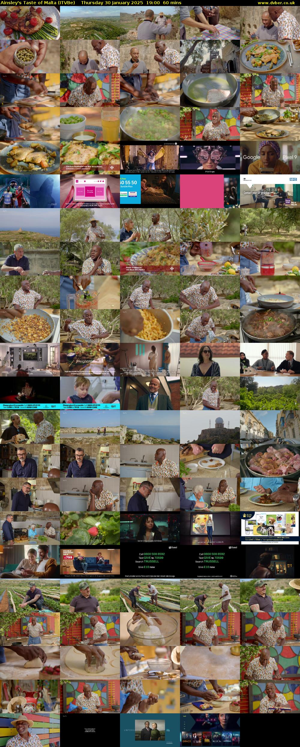 Ainsley's Taste of Malta (ITVBe) Thursday 30 January 2025 19:00 - 20:00