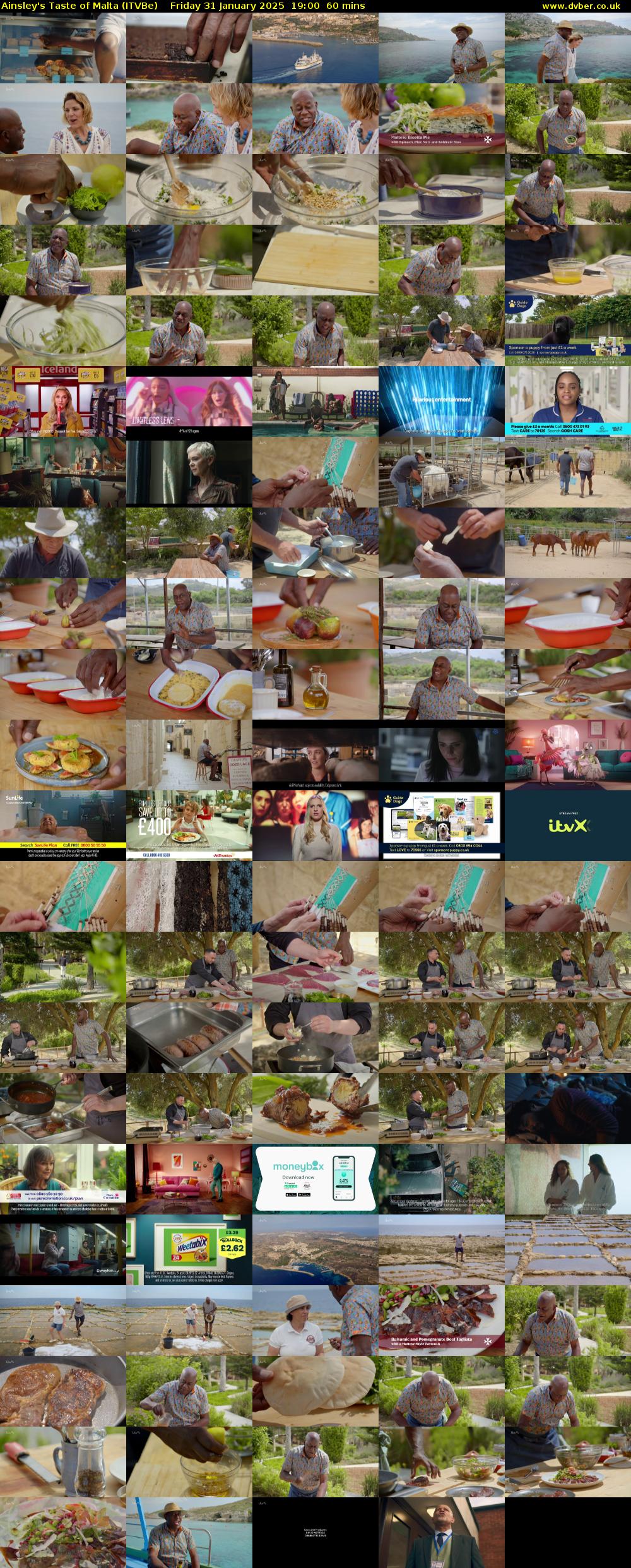 Ainsley's Taste of Malta (ITVBe) Friday 31 January 2025 19:00 - 20:00