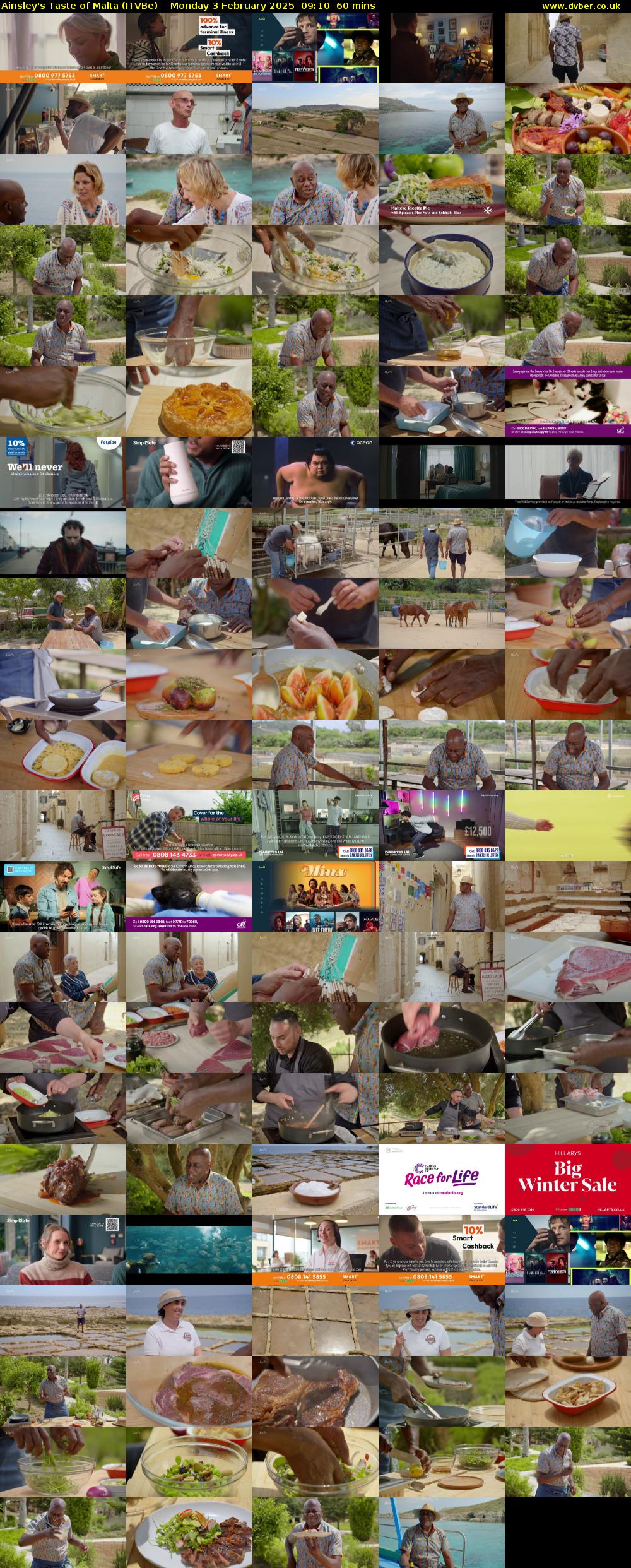 Ainsley's Taste of Malta (ITVBe) Monday 3 February 2025 09:10 - 10:10