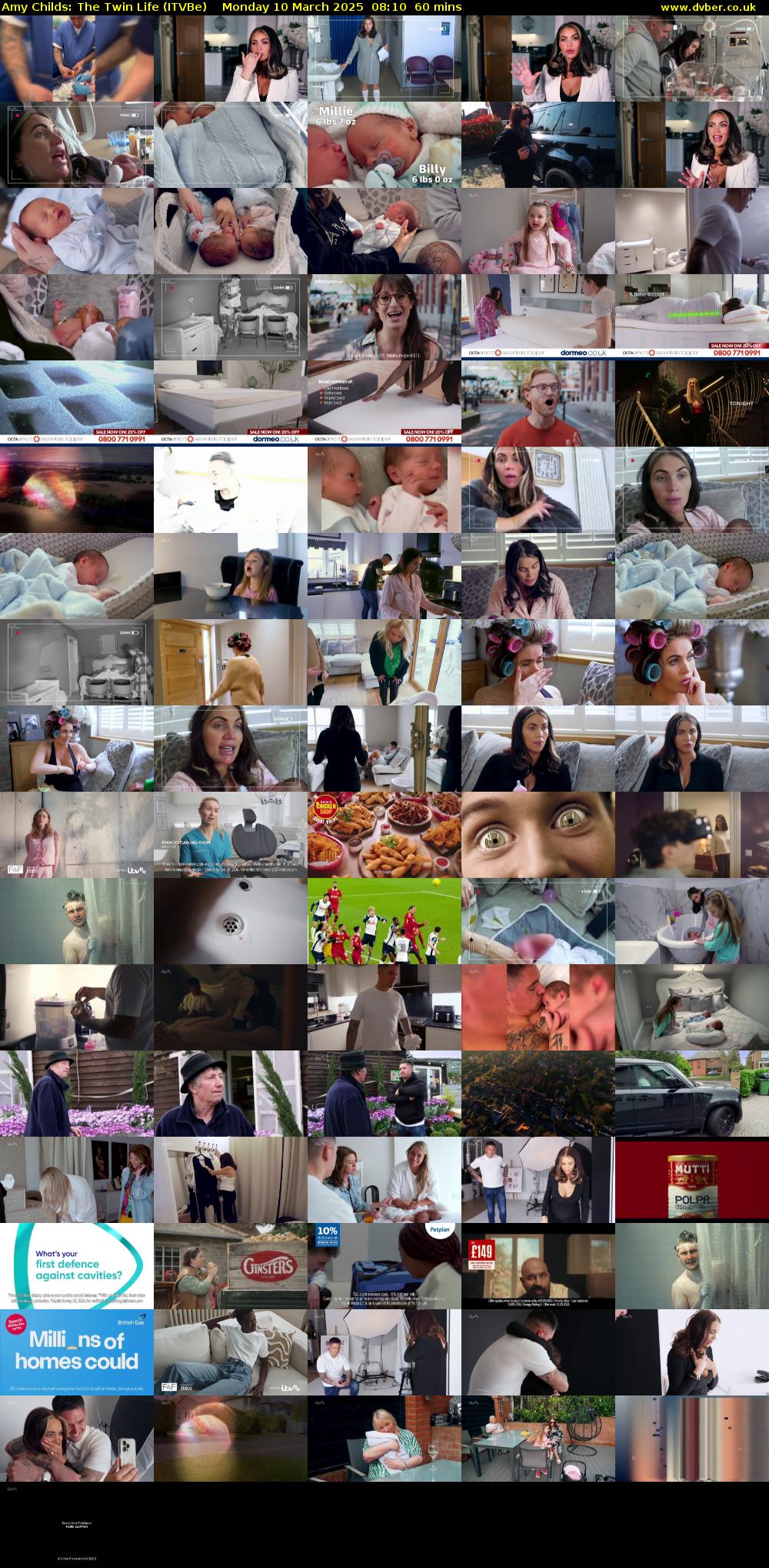 Amy Childs: The Twin Life (ITVBe) Monday 10 March 2025 08:10 - 09:10