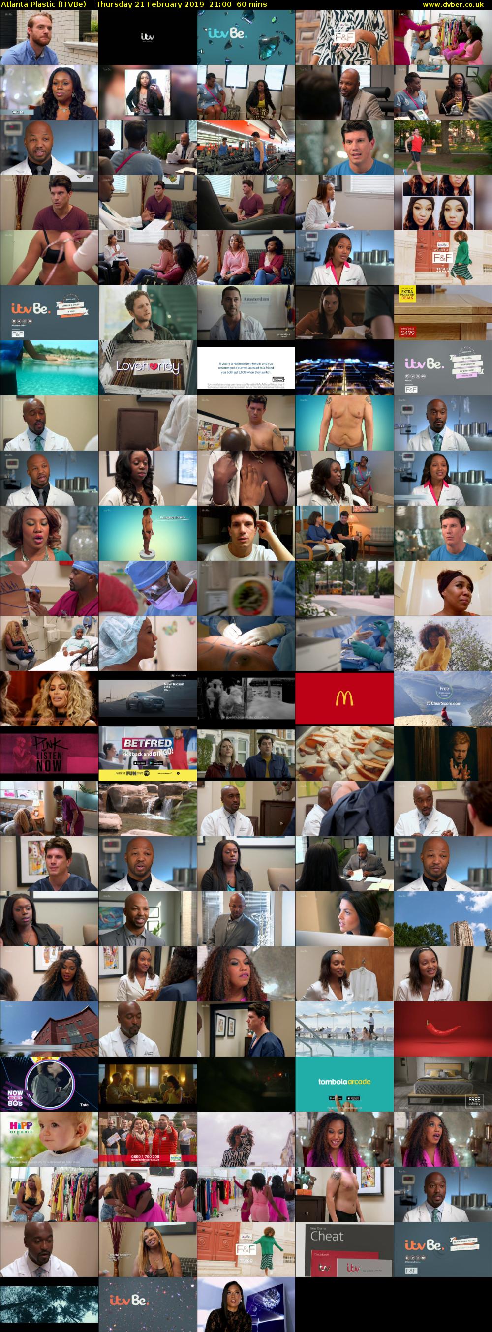 Atlanta Plastic (ITVBe) Thursday 21 February 2019 21:00 - 22:00