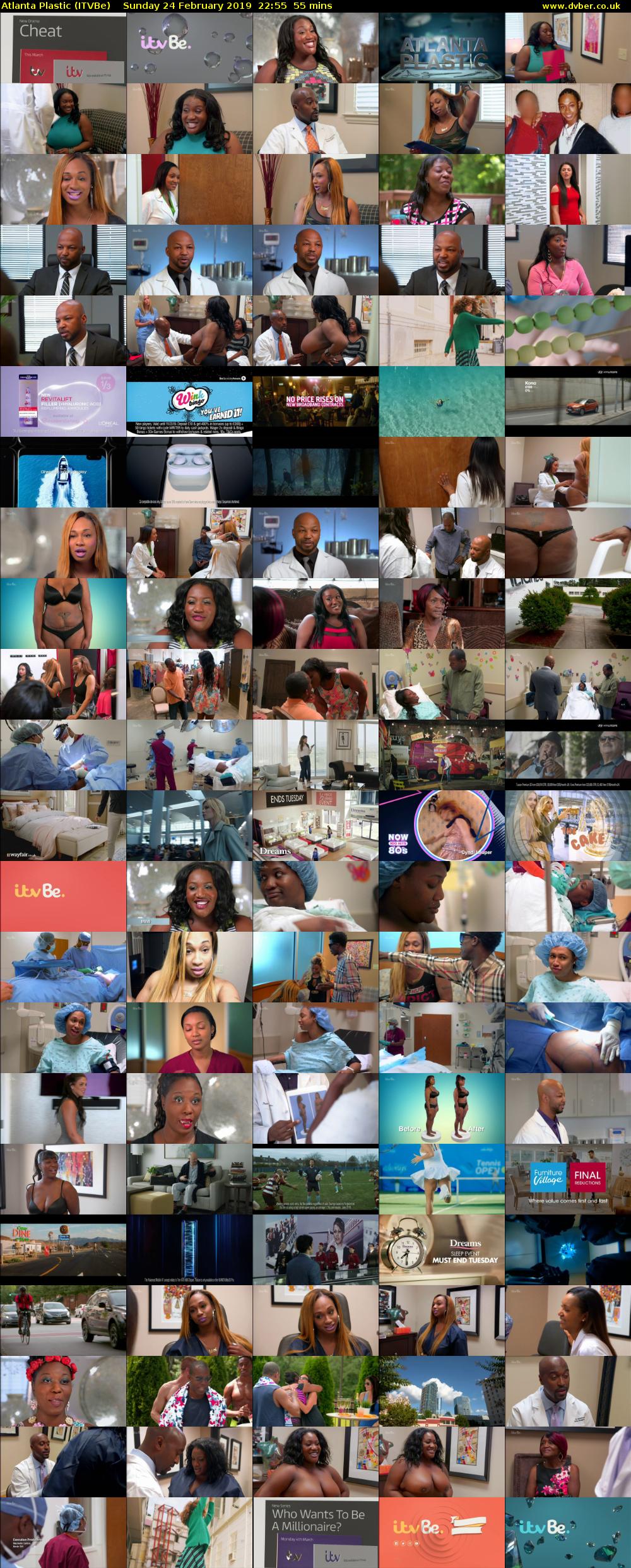 Atlanta Plastic (ITVBe) Sunday 24 February 2019 22:55 - 23:50