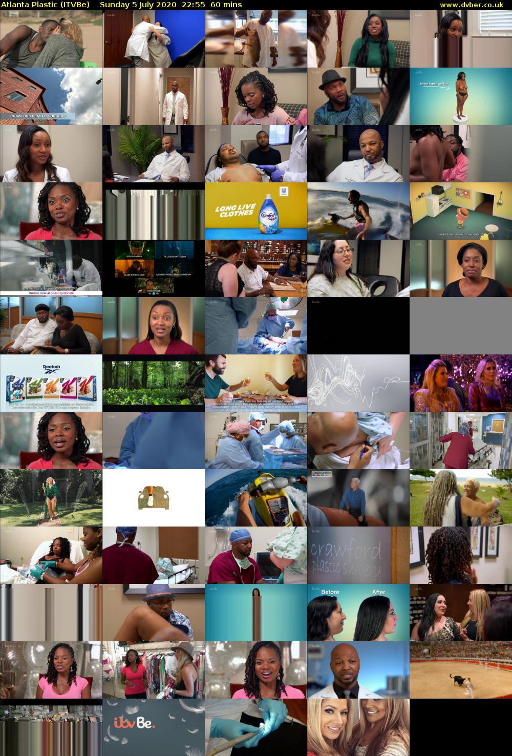 Atlanta Plastic (ITVBe) Sunday 5 July 2020 22:55 - 23:55