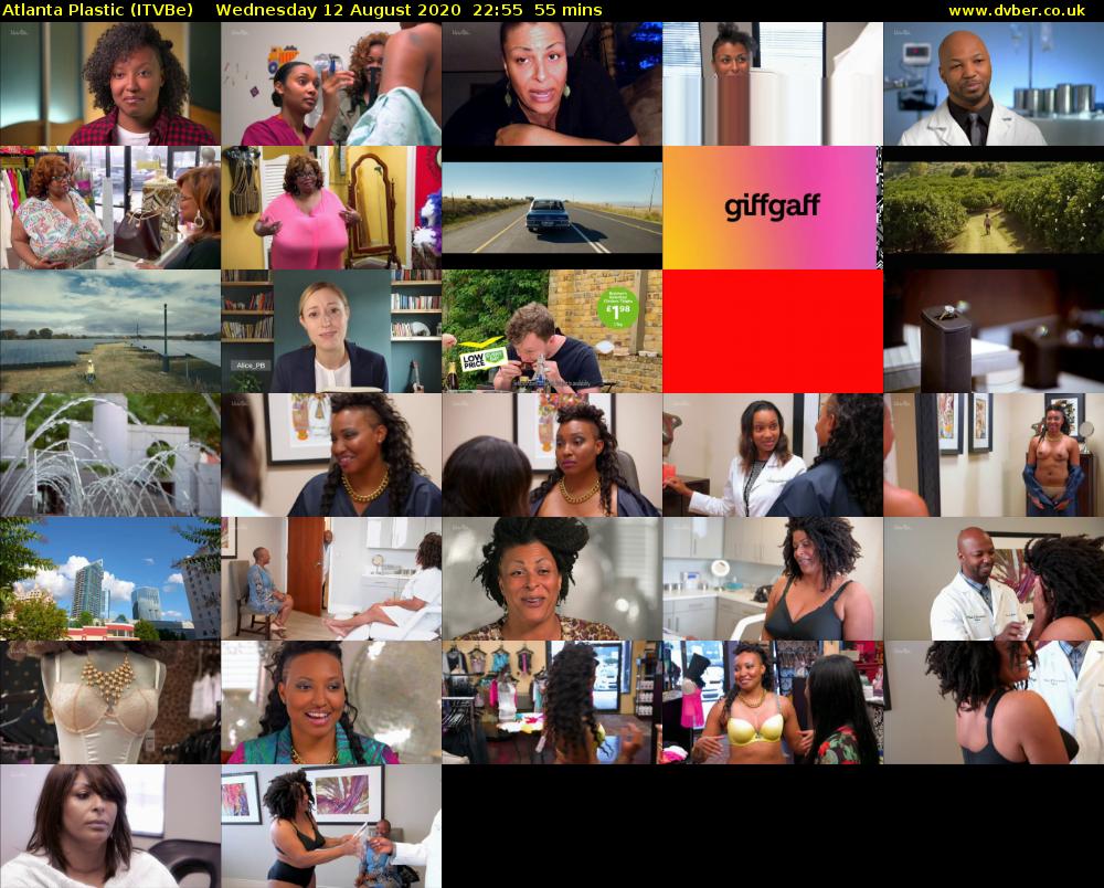 Atlanta Plastic (ITVBe) Wednesday 12 August 2020 22:55 - 23:50