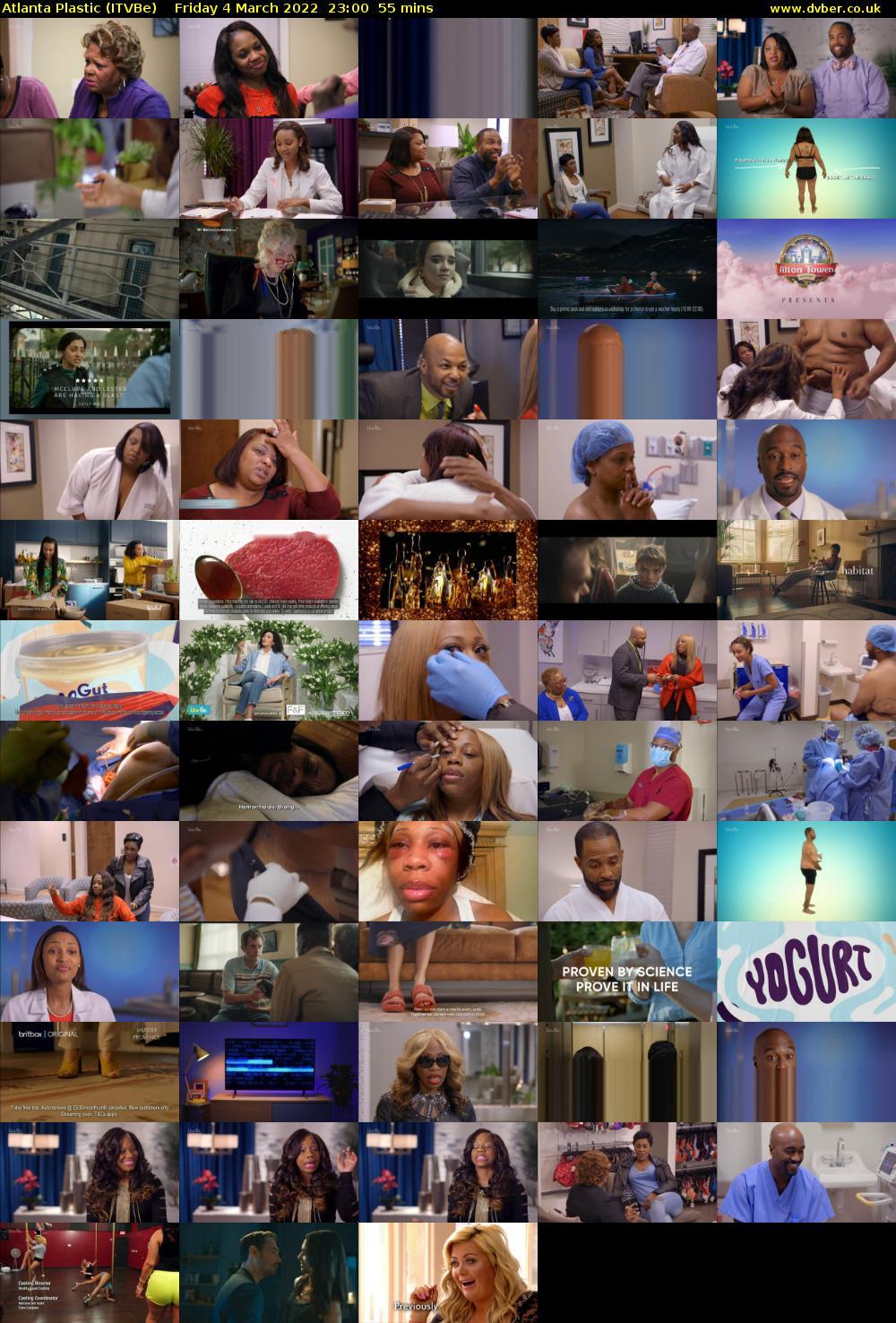 Atlanta Plastic (ITVBe) Friday 4 March 2022 23:00 - 23:55
