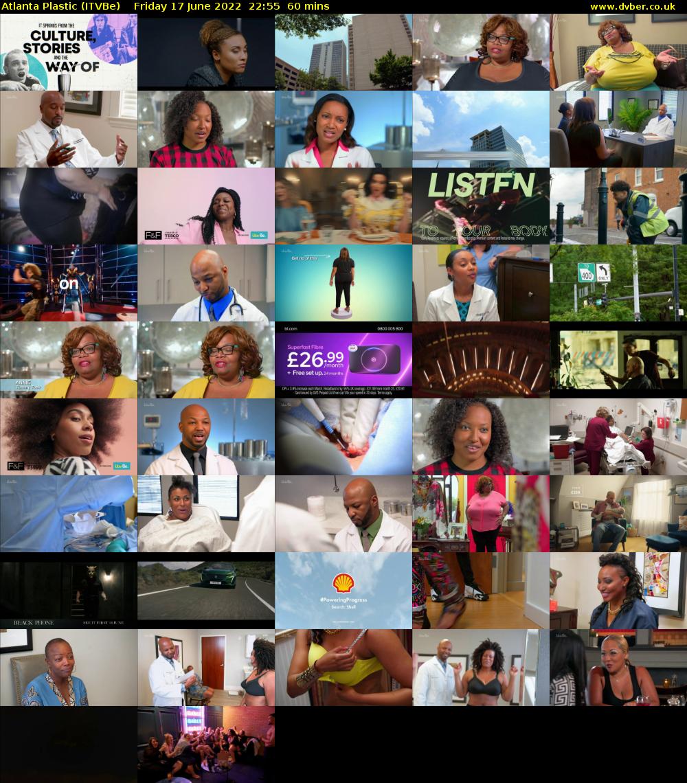 Atlanta Plastic (ITVBe) Friday 17 June 2022 22:55 - 23:55
