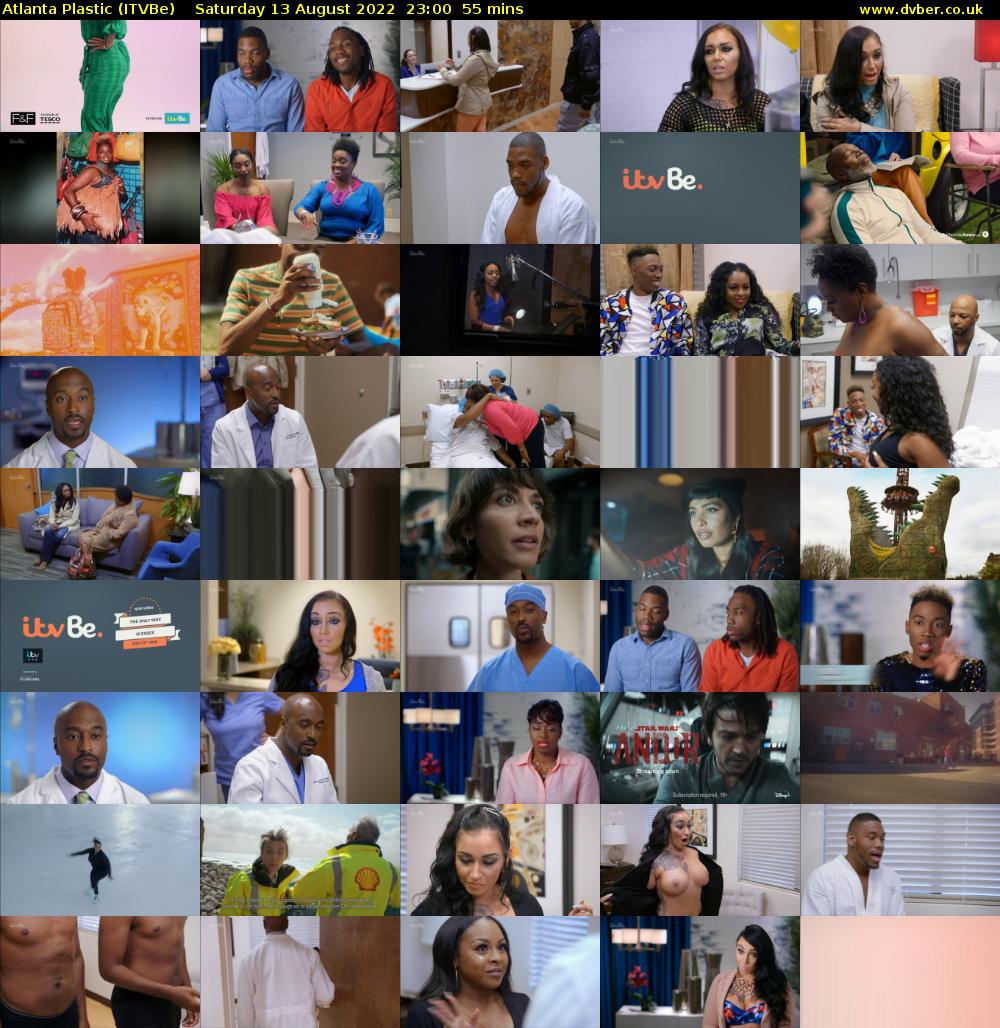 Atlanta Plastic (ITVBe) Saturday 13 August 2022 23:00 - 23:55