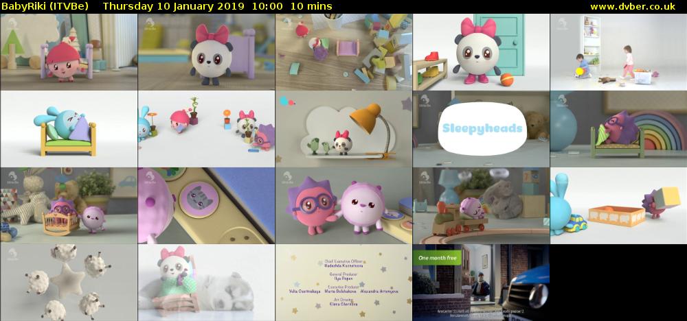 BabyRiki (ITVBe) Thursday 10 January 2019 10:00 - 10:10