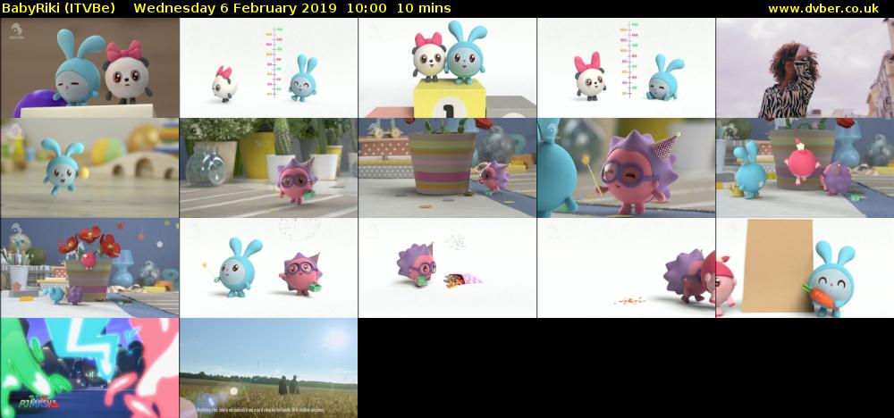 BabyRiki (ITVBe) Wednesday 6 February 2019 10:00 - 10:10
