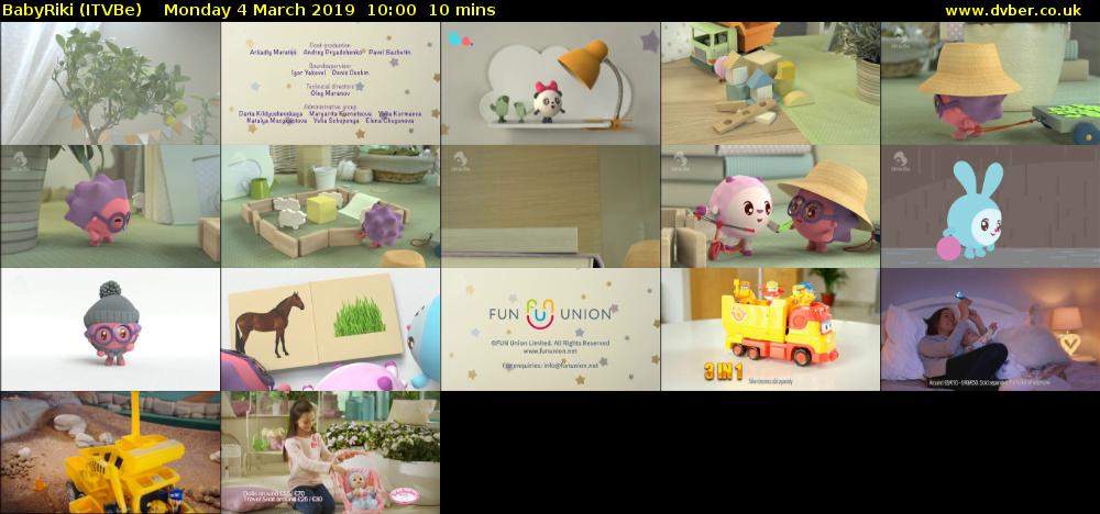 BabyRiki (ITVBe) Monday 4 March 2019 10:00 - 10:10