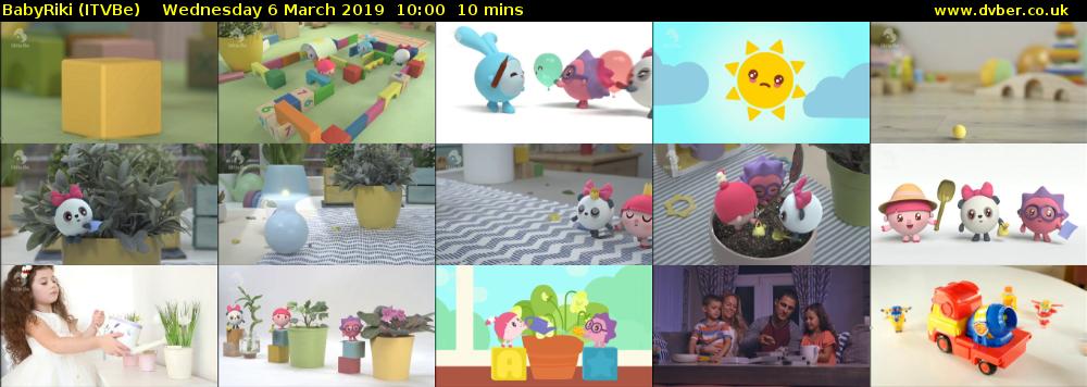 BabyRiki (ITVBe) Wednesday 6 March 2019 10:00 - 10:10