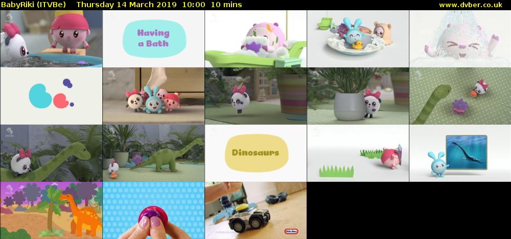 BabyRiki (ITVBe) Thursday 14 March 2019 10:00 - 10:10