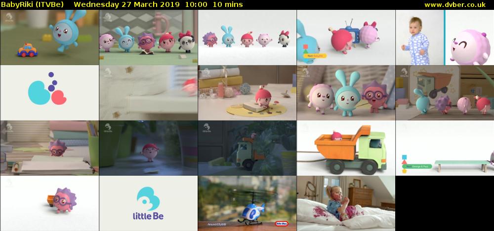 BabyRiki (ITVBe) Wednesday 27 March 2019 10:00 - 10:10