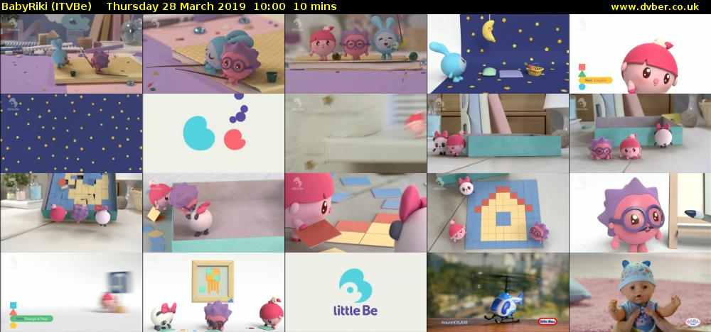 BabyRiki (ITVBe) Thursday 28 March 2019 10:00 - 10:10