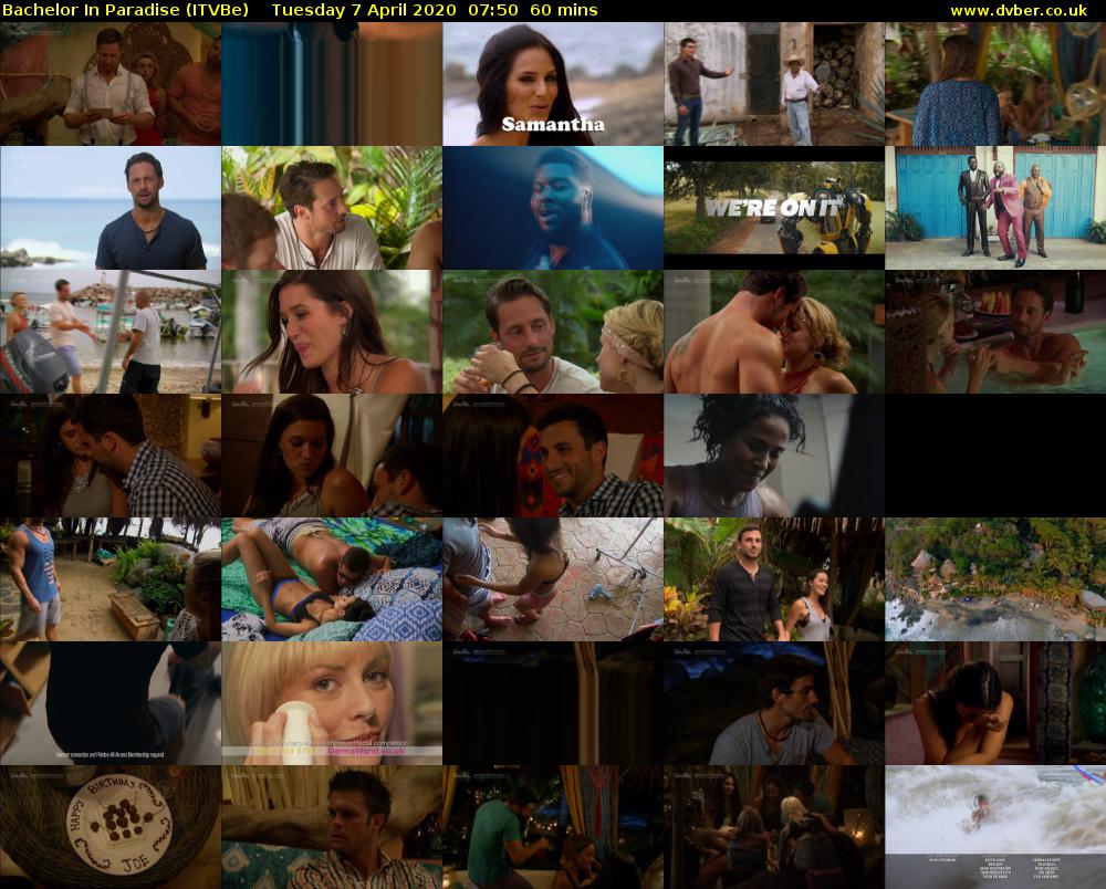 Bachelor in Paradise (ITVBe) Tuesday 7 April 2020 07:50 - 08:50