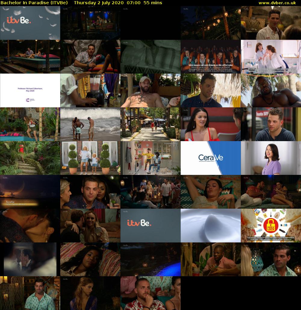 Bachelor in Paradise (ITVBe) Thursday 2 July 2020 07:00 - 07:55