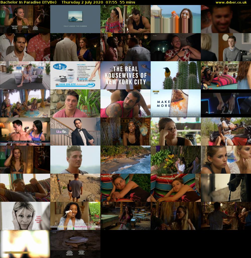 Bachelor in Paradise (ITVBe) Thursday 2 July 2020 07:55 - 08:50