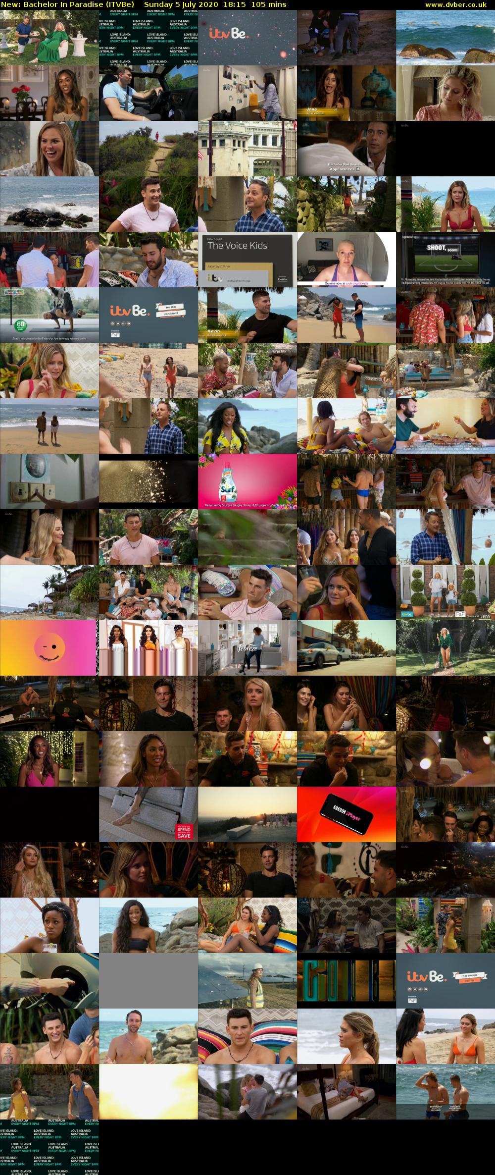 Bachelor in Paradise (ITVBe) Sunday 5 July 2020 18:15 - 20:00
