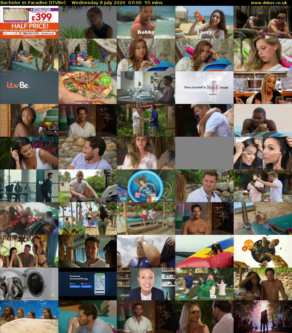 Bachelor in Paradise (ITVBe) Wednesday 8 July 2020 07:00 - 07:55