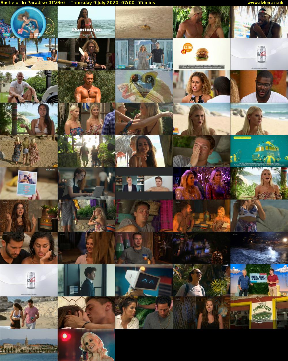 Bachelor in Paradise (ITVBe) Thursday 9 July 2020 07:00 - 07:55