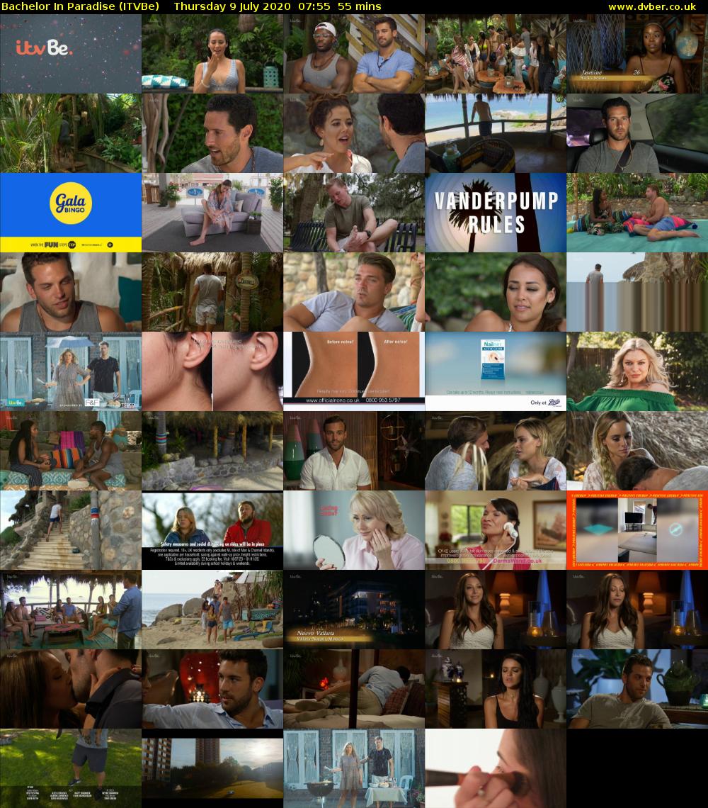 Bachelor in Paradise (ITVBe) Thursday 9 July 2020 07:55 - 08:50