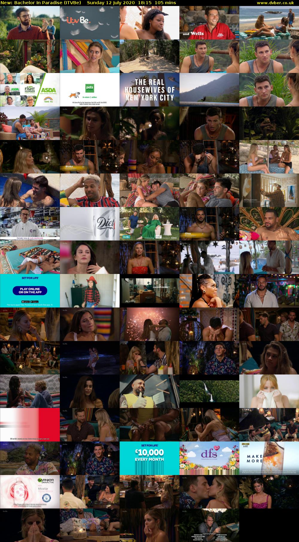 Bachelor in Paradise (ITVBe) Sunday 12 July 2020 18:15 - 20:00