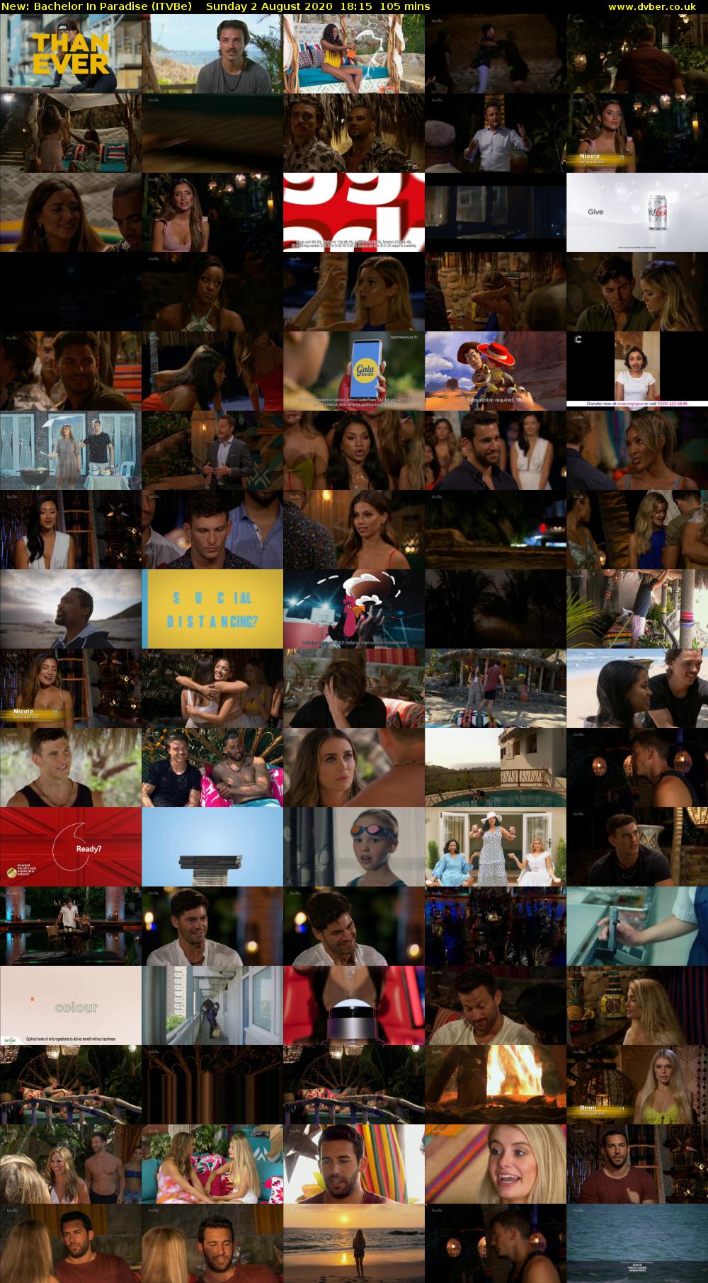 Bachelor in Paradise (ITVBe) Sunday 2 August 2020 18:15 - 20:00