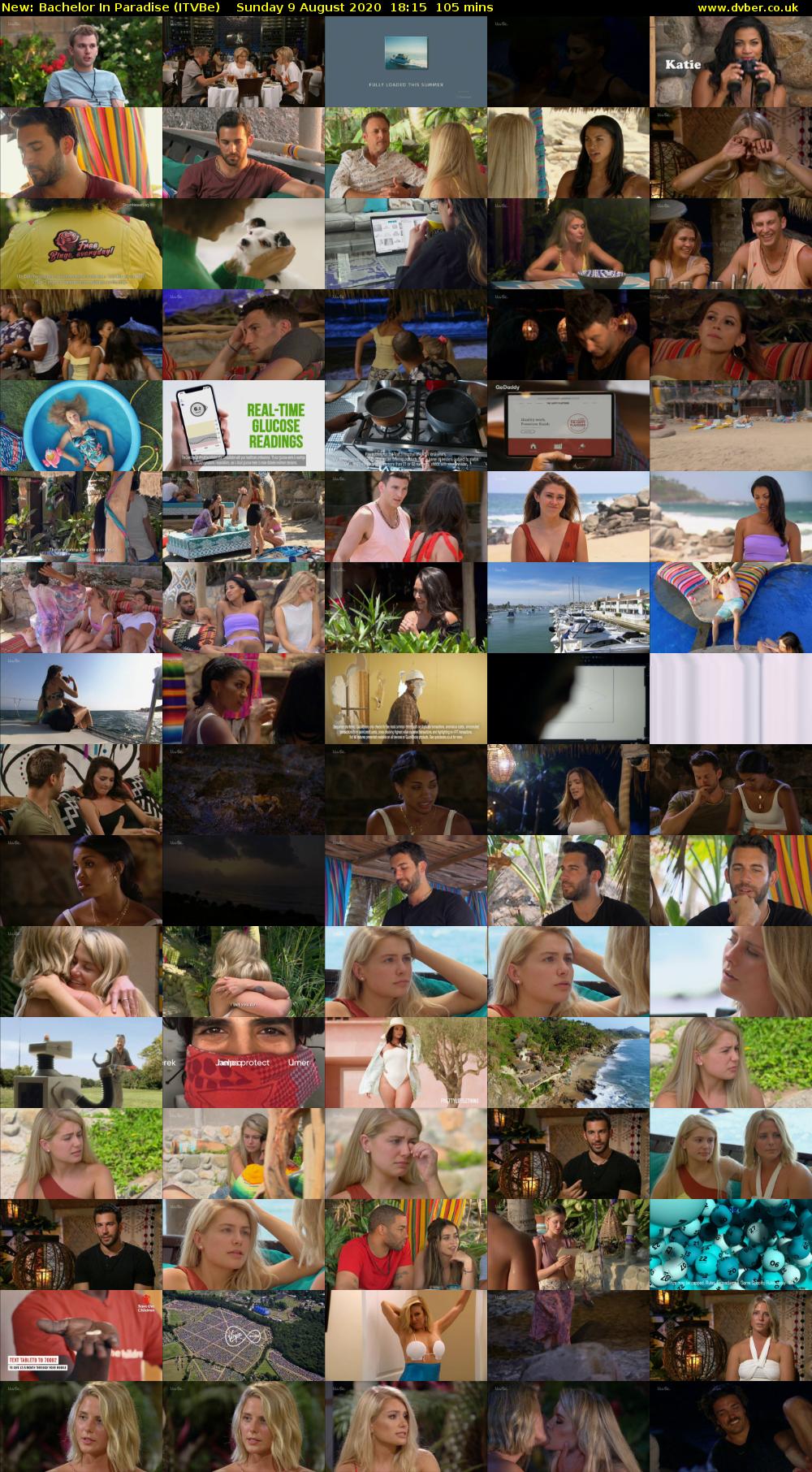 Bachelor in Paradise (ITVBe) Sunday 9 August 2020 18:15 - 20:00