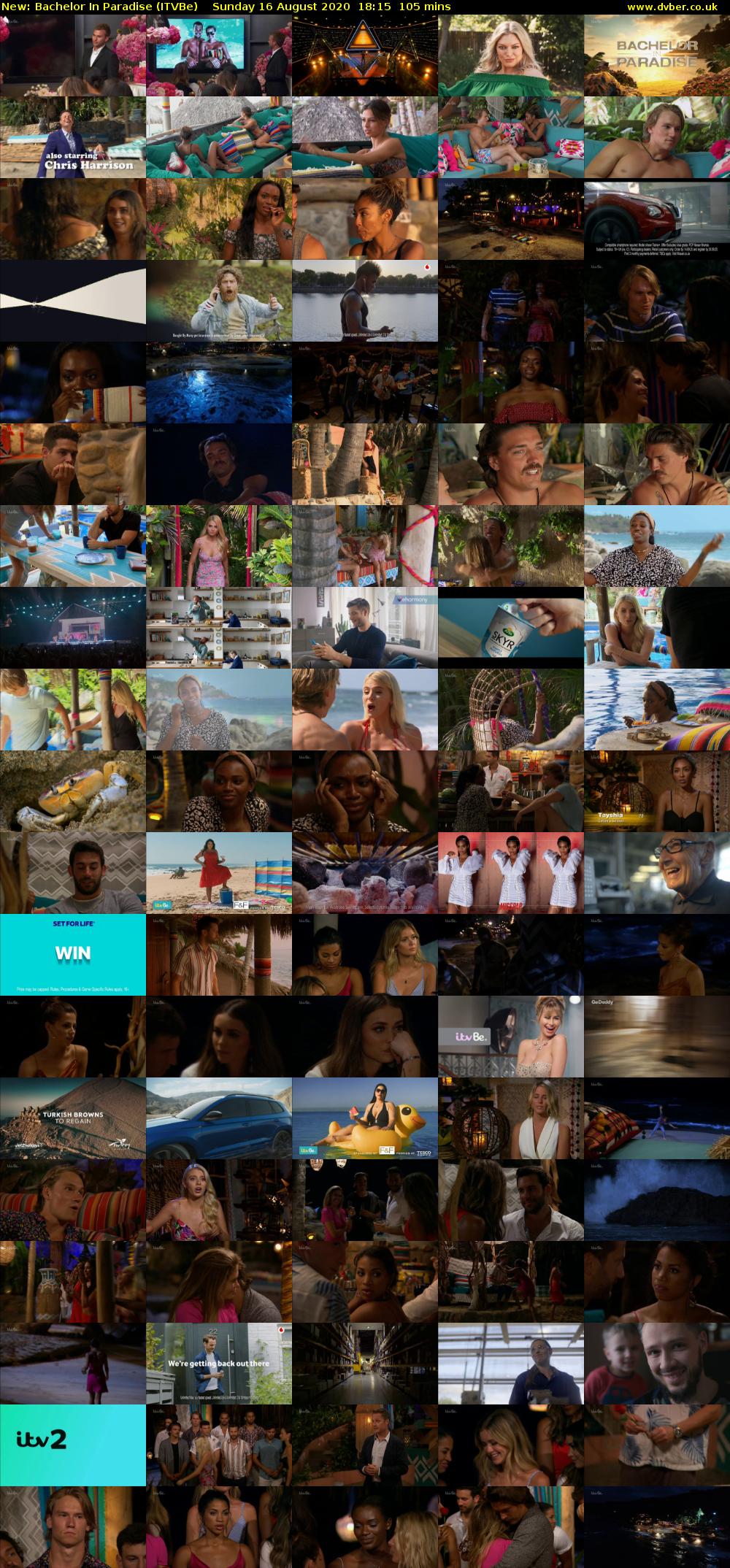 Bachelor in Paradise (ITVBe) Sunday 16 August 2020 18:15 - 20:00