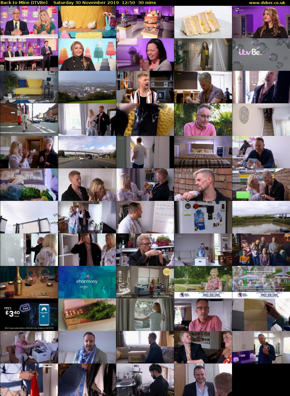 Back to Mine (ITVBe) Saturday 30 November 2019 12:50 - 13:20