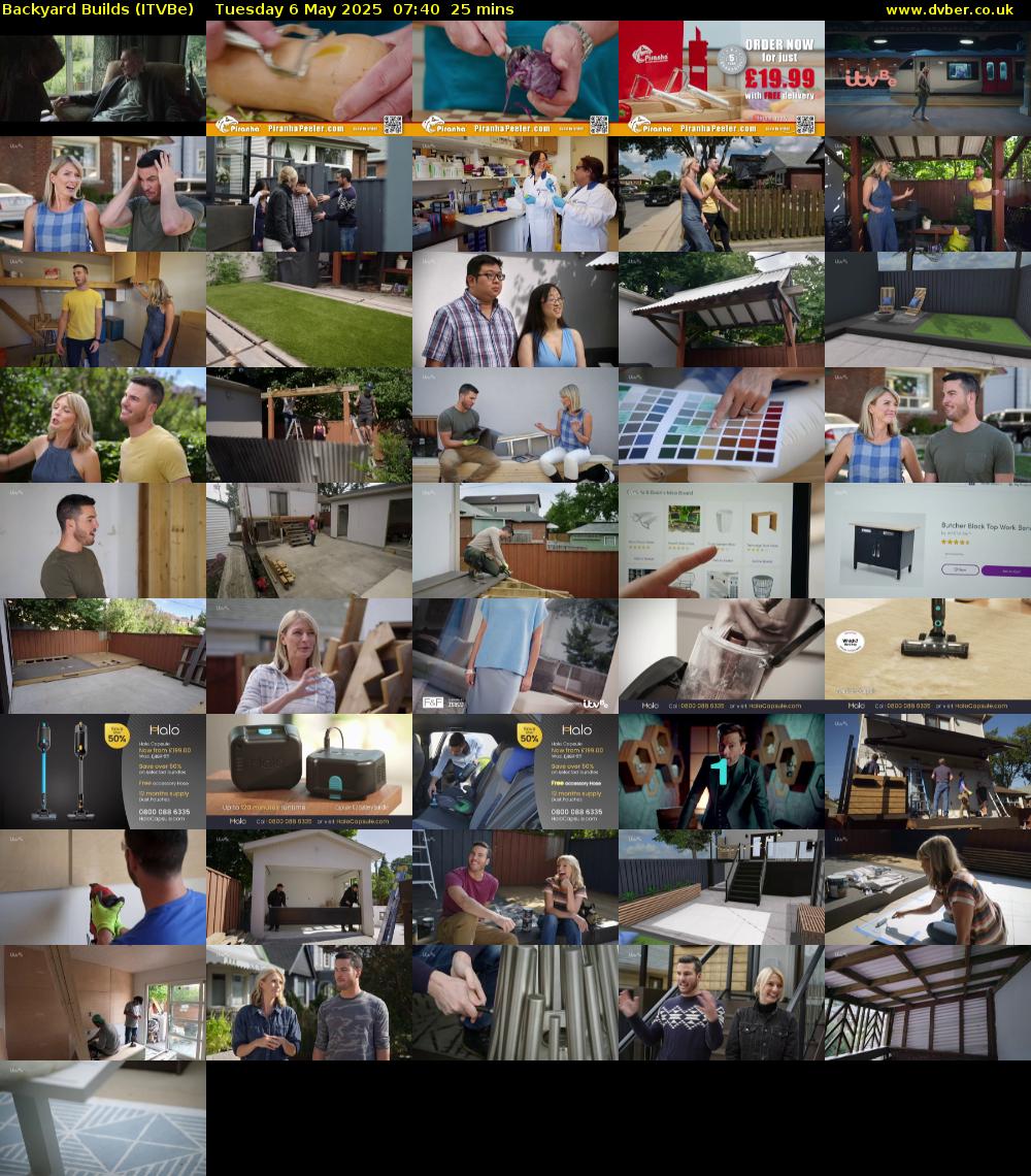 Backyard Builds (ITVBe) Tuesday 6 May 2025 07:40 - 08:05