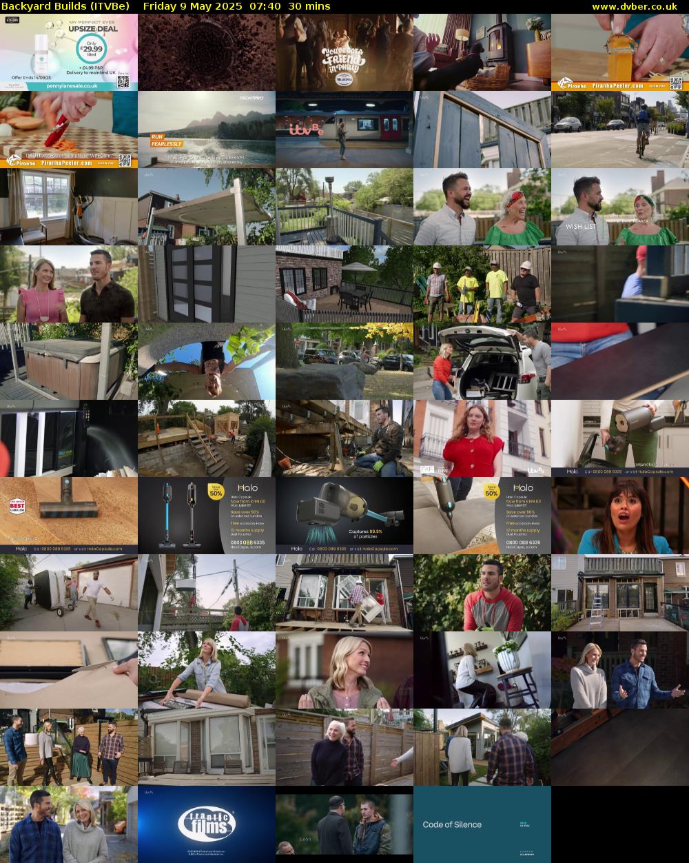 Backyard Builds (ITVBe) Friday 9 May 2025 07:40 - 08:10