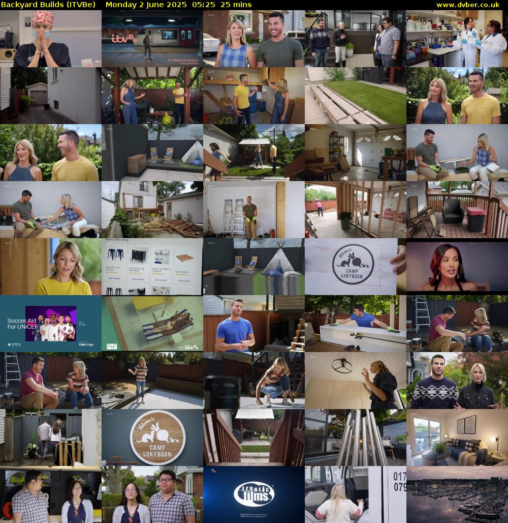 Backyard Builds (ITVBe) Monday 2 June 2025 05:25 - 05:50