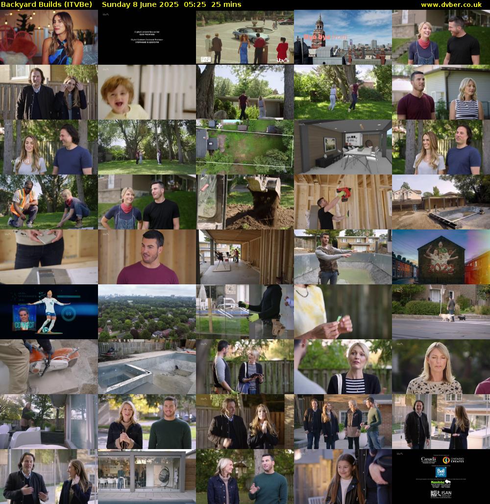 Backyard Builds (ITVBe) Sunday 8 June 2025 05:25 - 05:50