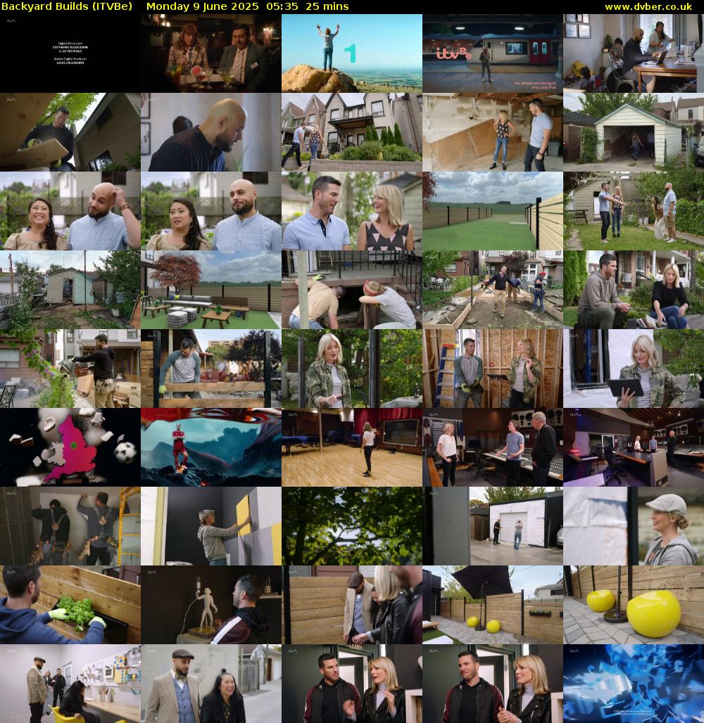 Backyard Builds (ITVBe) Monday 9 June 2025 05:35 - 06:00