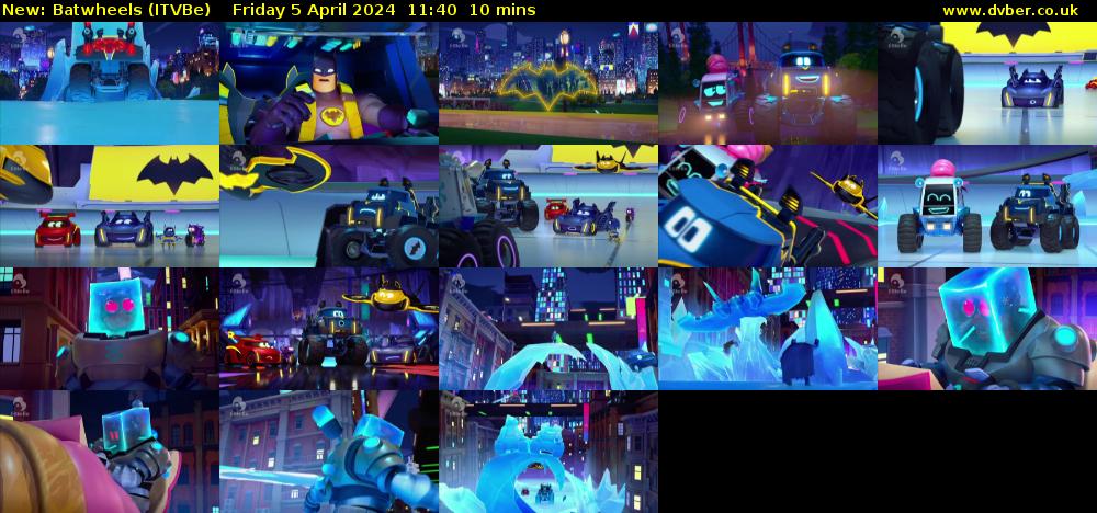 Batwheels (ITVBe) Friday 5 April 2024 11:40 - 11:50
