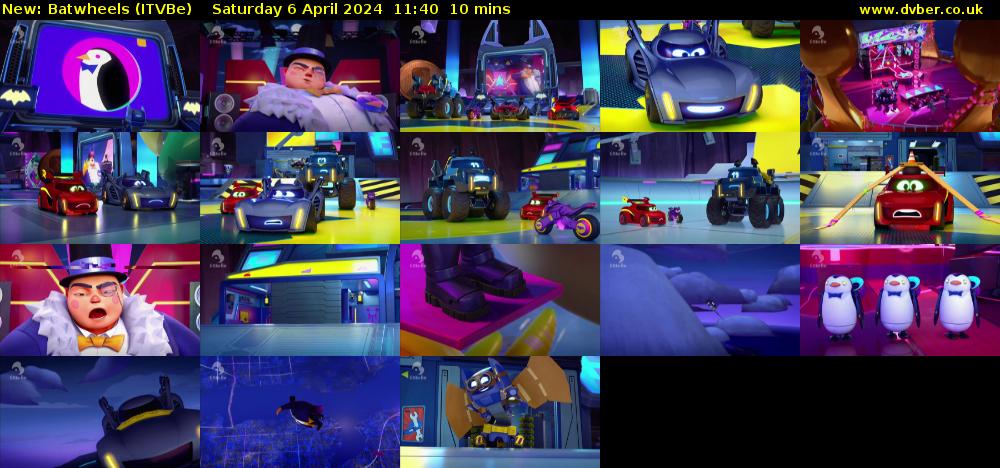 Batwheels (ITVBe) Saturday 6 April 2024 11:40 - 11:50