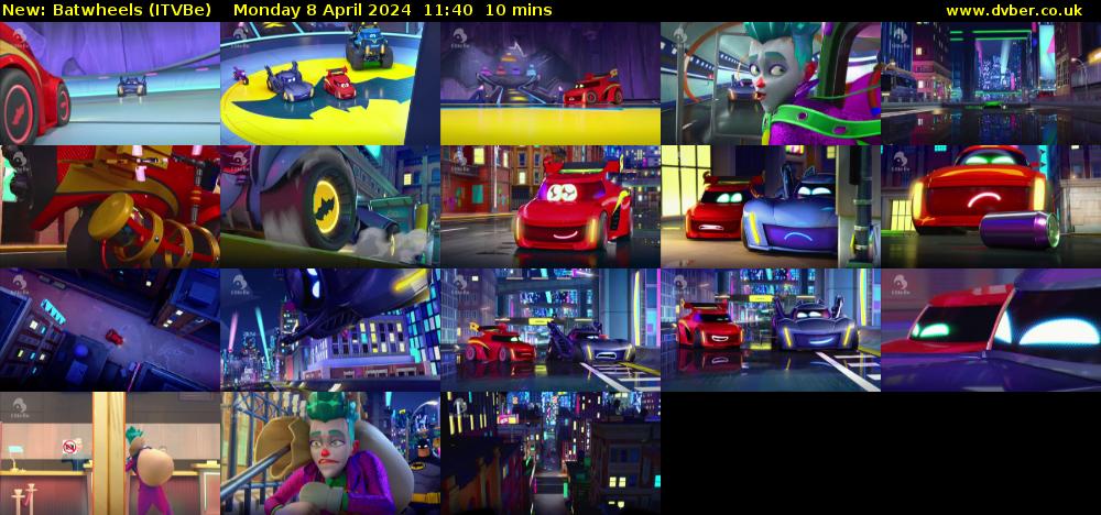 Batwheels (ITVBe) Monday 8 April 2024 11:40 - 11:50