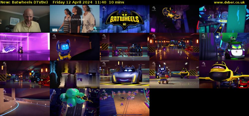 Batwheels (ITVBe) Friday 12 April 2024 11:40 - 11:50