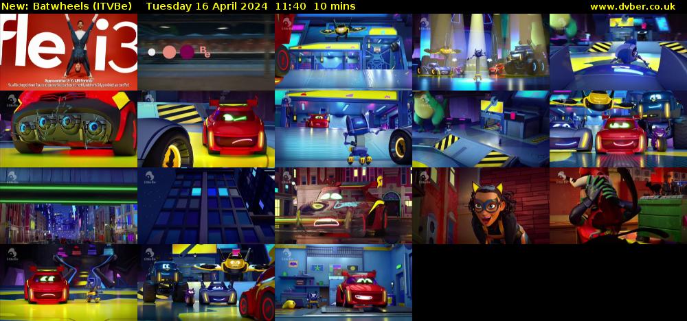 Batwheels (ITVBe) Tuesday 16 April 2024 11:40 - 11:50