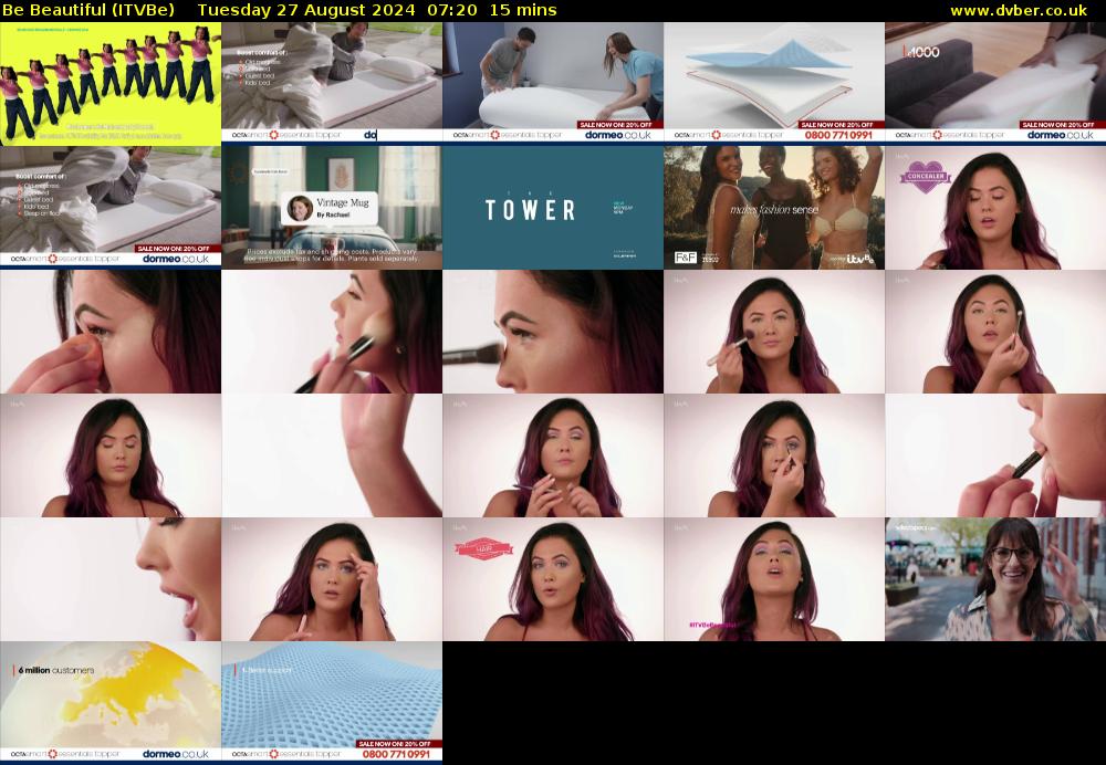 Be Beautiful (ITVBe) Tuesday 27 August 2024 07:20 - 07:35